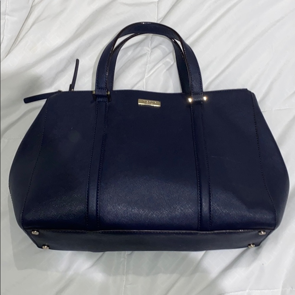 Kate Spade New York navy blue medium sized purse